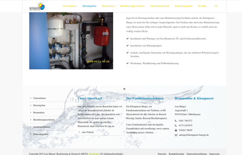 Homepage Erstellung